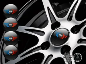 Mini Cooper Rim Stickers Edition Epoxy Dome Upgrade